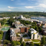 aerial of UW campus