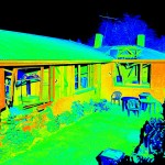 LIDAR scan of earthquake damaged home
