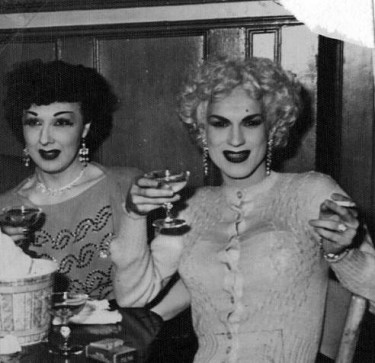 At left is Jack Starr, a successful female impersonator whose stage name was Jackie Starr -- called "the most beautiful man in America" by gossip columnist Walter Winchell. At right is Billy DeVoe. It's 1950 and they are at the Garden of Allah, Seattle's first gay-owned and operated gay bar. This story is about a new digital collection -- the LGBTQ Activism in Seattle History Project that is part of the Seattle Civil Rights and Labor History Project