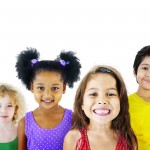 Diverse group of children