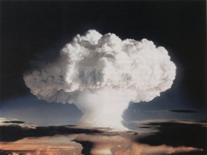 Mushroom cloud from a hydrogen bomb