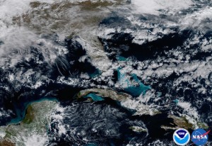 satellite image of clouds