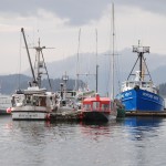 Fishing boats in Juneau, Alaska.