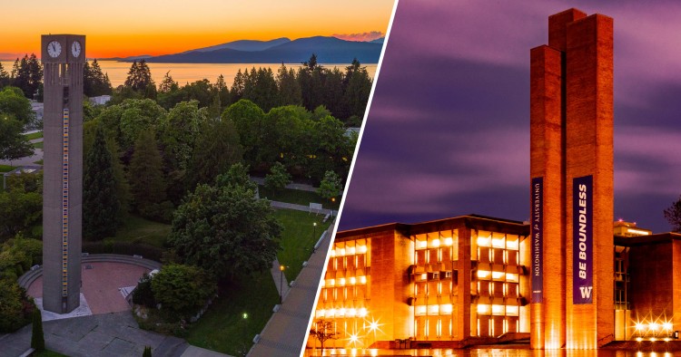 photos of UBC and UW