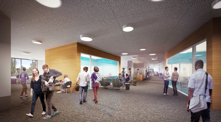 rendering of student commons