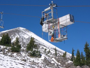 equipment on chairlift
