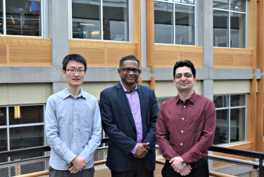 The UW electrical engineering research team includes Baicen Xiao, Radha Poovendran and Hossein Hosseini.