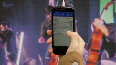 Photo of phone display