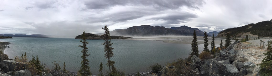 lake with sandy beach