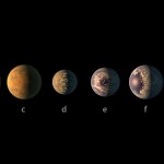 The ultra-cool dwarf star TRAPPIST-1 and its seven planets. A UW-led team has learned details of TRAPPIST-1h, the system's outermost planet.