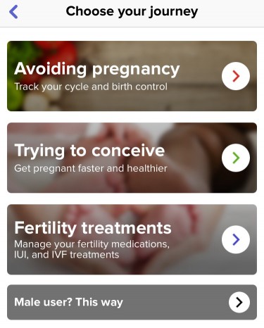 Screenshot of app that uses customization