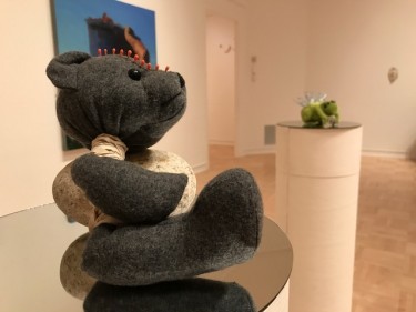 Stuffed animals are adapted for voodoo use in Gavriella Aguilar's mixed media sculpture "Pantheon: A Never Union." Aguilar says of the voodoo, "I'm not affecting anybody else. It’s more about me looking for clarification."