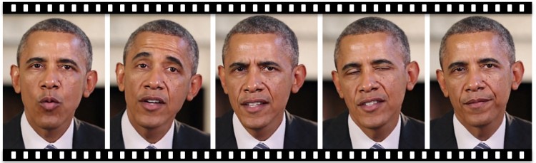 Reel of Obama photos
