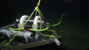instrument on seafloor