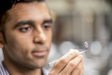 photo of contact lens prototype