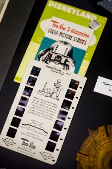 A decades-old Viewmaster-style item from Disneyland invites viewers to "go ahead in time to 1986..."