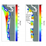 colored map of subduction zone