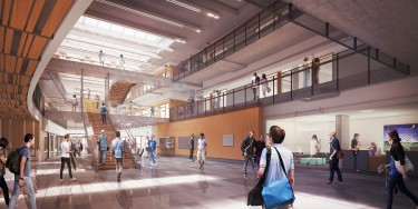rendering of atrium