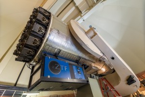 A telescope in an observatory