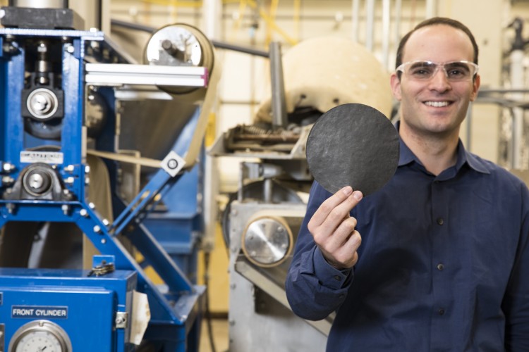 anthony dichiara with a piece of smart paper