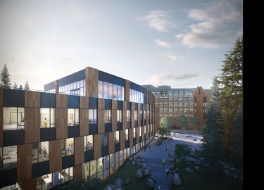 rendering of the Bill & Melinda Gates Center for Computer Science & Engineering