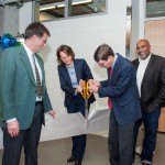 A ribbon cutting ceremony.