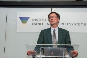 A man speaking at a podium.
