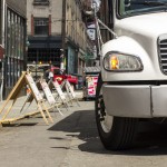 truck parked curbside
