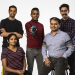 Five people posing