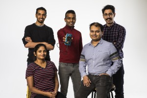 Five people posing