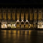 Suzzallo Library at night