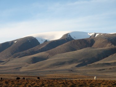 snow-capped mountain