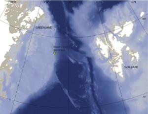 map of Fram Strait