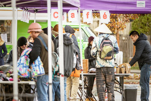 The University of Washington's Doorway Project has been offering pop-up cafes for homeless youth in the U District since last December. The event is a partnership with YouthCare to coordinate services in the neighborhood, which has one of the largest concentrations of homeless youth in King County.