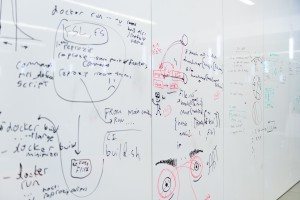 A white board.