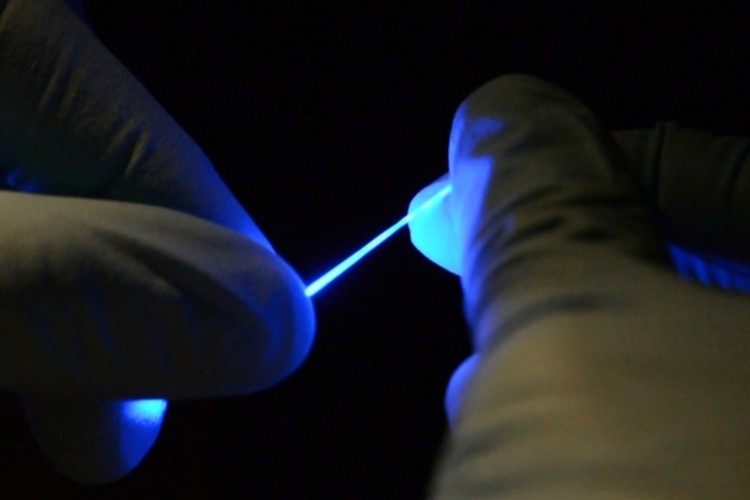 a rubber-like fiber that can flex and stretch