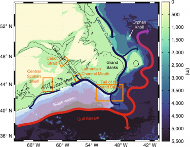 map of Gulf of St. Lawrence