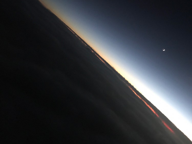 The moon as seen from space