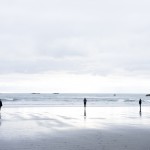 people on the beach