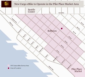a map of the pilot test delivery zone