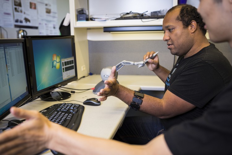 UW graduate student Tim Brown is already embedded in the UW's Biorobotics lab