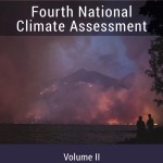 cover of Fourth National Climate Assessment Volume II showing wildfires