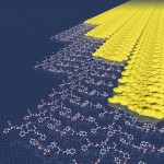 Picture of how small protein molecules interact with one another.