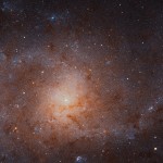 An image of a nearby galaxy called M33.