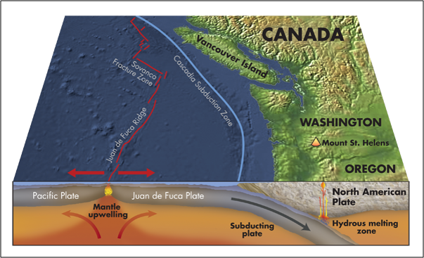 cartoon of Washington coast geology