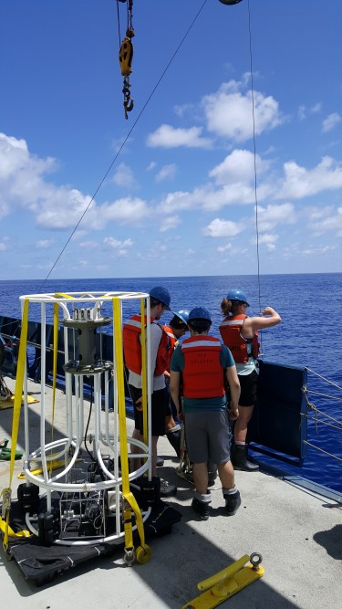 people working on deck of boat