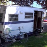 UW doctoral student Graham Pruss has studied vehicle residency for a decade. Photo of an RV being used as a residence on a Seattle street.