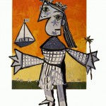 Picasso's "Niña con corona y barco" steps out of the frame