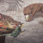 Illustration of an extinct marsupial.