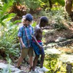 two children in park